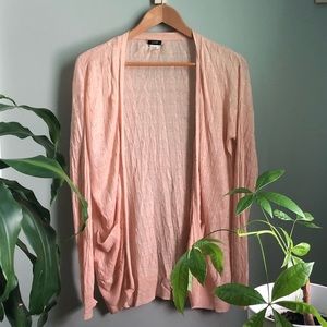 peach jcrew cardigan - lightweight